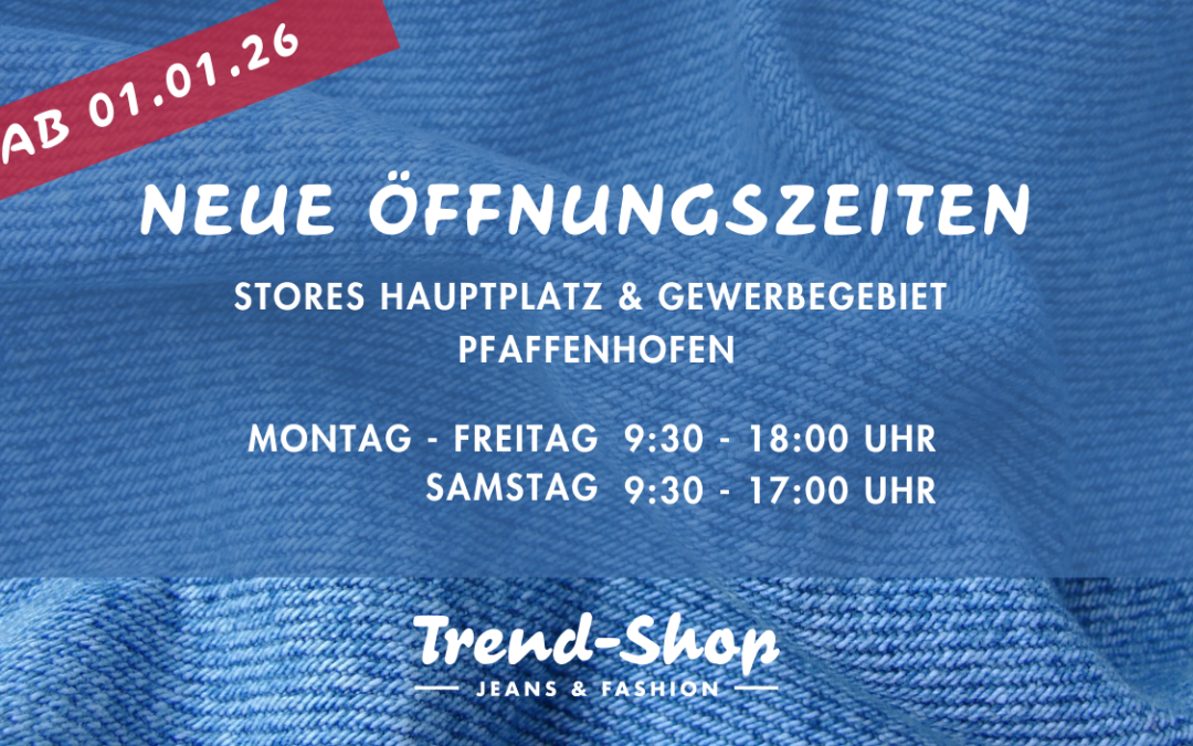 Neue Öffnungszeiten ⏰